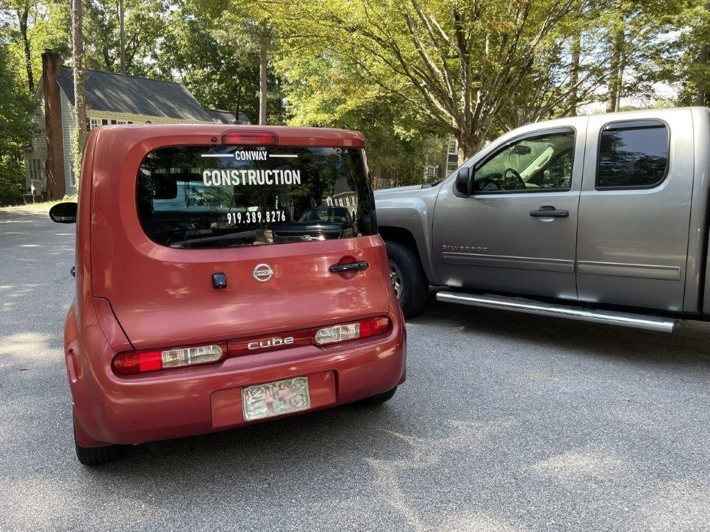 Conway Construction Management company vehicles