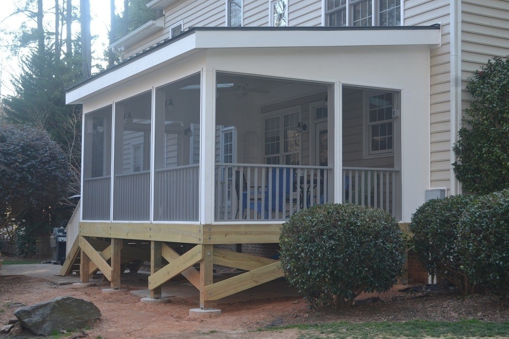 Screen Porch with Metal Roof Project